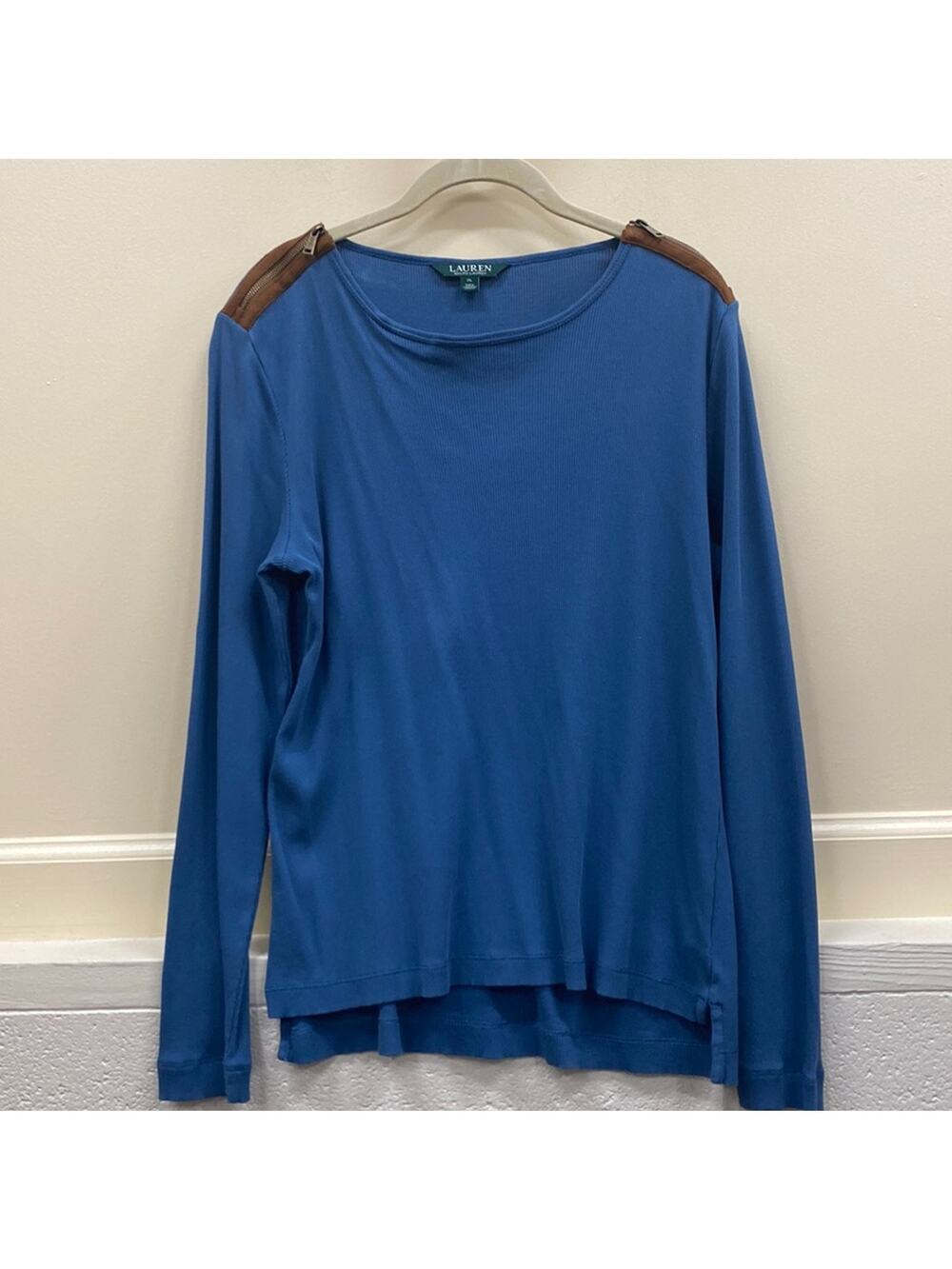 Lauren Ralph Lauren vintage pullover XL women’s long sleeve thermal blue top